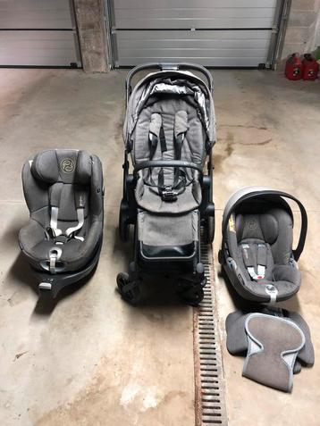 Ensemble Cybex poussette et sièges auto bébé + enfant, Autres marques, Avec siège auto, Enlèvement, Utilisé