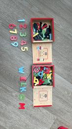 Houten magneetjes letters & cijfers, Kinderen en Baby's, Speelgoed | Houten speelgoed, Ophalen, Zo goed als nieuw