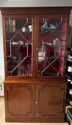 Vitrinekast, Ophalen, 100 tot 150 cm, Kersenhout, 150 tot 200 cm