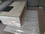 Salontafel met glas, Huis en Inrichting, Tafels | Salontafels, Ophalen, Glas