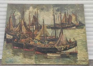 Huile sur toile marine signe Frans van genesen beschikbaar voor biedingen