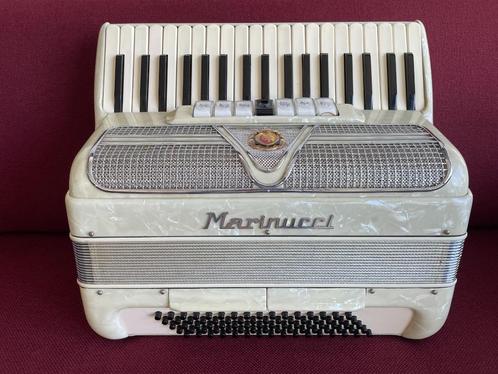 Italiaanse Marinucci accordeon( Model 750) . 80 bas . Top ., Muziek en Instrumenten, Accordeons, Gebruikt, Toetsaccordeon, 80-bas