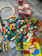 Houten speelgoed, carwash, train set, Kinderen en Baby's, Ophalen, Gebruikt