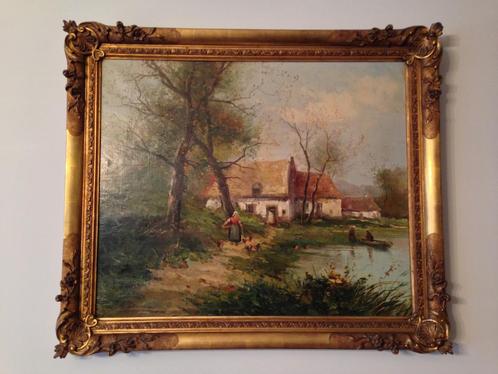 Schilderij van Emile Durieux, Antiek en Kunst, Kunst | Schilderijen | Klassiek, Ophalen