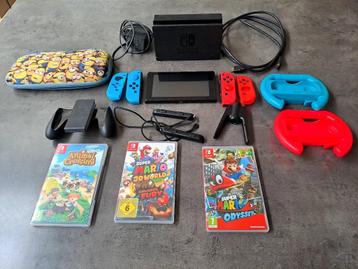 Nintendo switch bundel met games beschikbaar voor biedingen