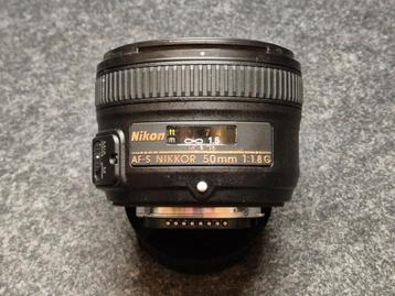 AF-S Nikkor 50mm f1.8 voor Nikon beschikbaar voor biedingen
