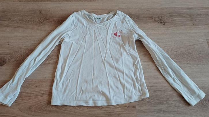 T-shirt manches longues, fille 8 ans, Kinderen en Baby's, Kinderkleding | Maat 128, Gebruikt, Meisje, Shirt of Longsleeve, Ophalen of Verzenden