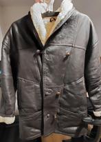 veste en cuir -mouton retourné, Vêtements | Hommes, Vestes | Hiver, Comme neuf, Brun, Enlèvement, Taille 56/58 (XL)