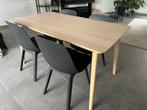 Tafel + 4 eetkamerstoelen, Huis en Inrichting, Ophalen, Zo goed als nieuw, Vier personen