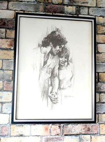 Houtskool schilderij print "Holding Hands"
Leo Janssen  beschikbaar voor biedingen