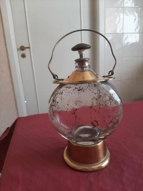 Antieke muzikale drinkfles, decoratief, Antiek en Kunst, Antiek | Glaswerk en Kristal, Ophalen of Verzenden