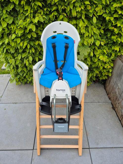 Hamax Smiley fietsstoeltje/kinderzitje, Fietsen en Brommers, Fietsaccessoires | Fietsstoeltjes, Gebruikt, Achterzitje, Voetsteuntjes