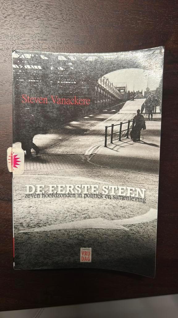 Steven Vanackere - De eerste steen, Livres, Livres Autre, Utilisé, Enlèvement