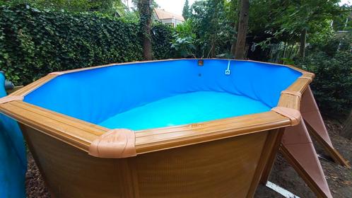 Mooi zwembad Gré Pacific met houtprint , 500 x 300 x 120 cm., Tuin en Terras, Zwembaden, Zo goed als nieuw, Ophalen