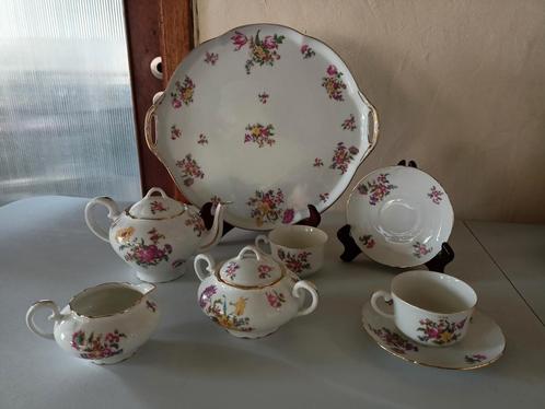 service à thé Porcelaine de limoges Bernardaud et cie france, Antiek en Kunst, Antiek | Servies compleet, Ophalen of Verzenden