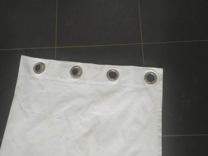 2 sets witte katoenen gordijnen van Ikea: 145 op 145/gordijn, Huis en Inrichting, Stoffering | Gordijnen en Lamellen, Gebruikt