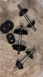 Dumbells en pushup board, Sport en Fitness, Ophalen of Verzenden, Zo goed als nieuw