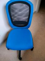 Bureaustoel blauw ikea, Ophalen, Zo goed als nieuw, Blauw, Bureaustoel
