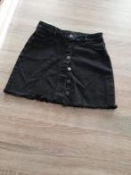 Groggy zwart jeans rokje xxs, Comme neuf, Noir, Taille 34 (XS) ou plus petite, Groggy