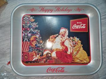 Coca-Cola ijzeren dienblad voor de kerstman beschikbaar voor biedingen