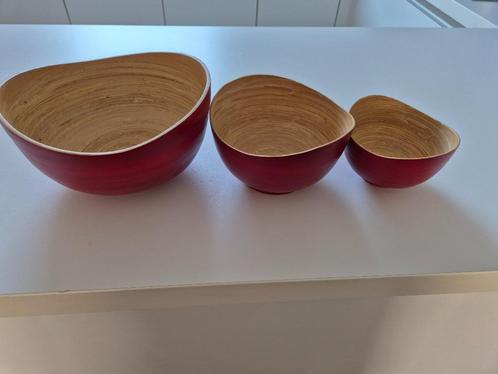 Bamboe schalen, Huis en Inrichting, Woonaccessoires | Schalen en Manden, Nieuw, Schaal, Rond, Overige materialen, Ophalen of Verzenden