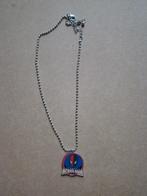 Spider-man halsketting , metaal , hanger 3x 2,7cm + ketting, Handtassen en Accessoires, Overige materialen, Blauw, Ophalen of Verzenden