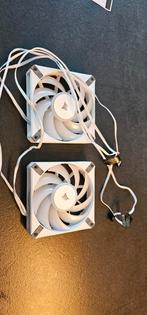 2 x Corsair iCUE AF120 RGB ELITE WHITE case fan, Zo goed als nieuw, Ophalen