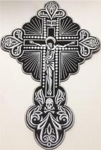 INRI Kruis Jezus stoffen opstrijk patch embleem #1, Motos, Accessoires | Autre, Neuf
