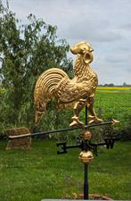 Antieke vergulde windwijzer, Ophalen, Zo goed als nieuw