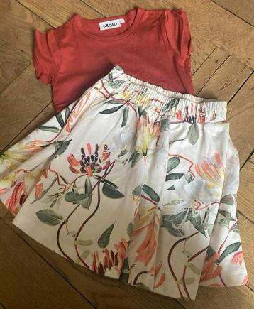 Molo nieuw rokje en shirt - set maat 128 beschikbaar voor biedingen
