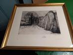gesigneerde ets Jan van Looy, Antiek en Kunst, Kunst | Etsen en Gravures, Ophalen of Verzenden