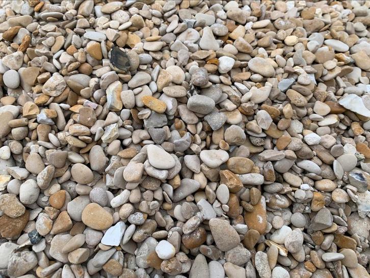 Castle grind beige kasteel kiezel natuursteen, Tuin en Terras, Grind, Keien en Split, Nieuw, Grind, Beige, Ophalen of Verzenden