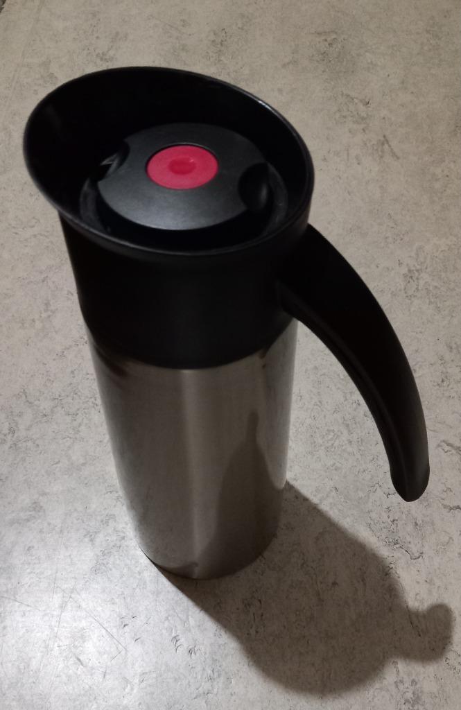 Curver Living Jug geïsoleerde kan 1l zilver, Huis en Inrichting, Keuken | Servies, Zo goed als nieuw, Kom(men), Overige stijlen