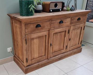 Dressoir Teak, Huis en Inrichting, Kasten | Dressoirs, Ophalen, Gebruikt, 100 tot 150 cm, Teakhout