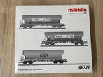 Marklin 46327 - Ensemble de trois chariots à grains NMBS, Enlèvement ou Envoi, Courant alternatif, Wagon, Comme neuf