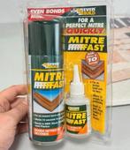 Mitre Second Glue + Activateur Mdf Bois Caoutchouc Plastique, Enlèvement ou Envoi, Neuf, Autres types