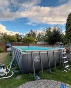 Intex zwembad met alle toebehoren erbij je krijgt alles, Tuin en Terras, Ophalen, Zo goed als nieuw
