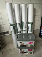 Vliesbehang + behangerslijm NIEUW, Huis en Inrichting, Ophalen, 75 m² of meer, Wit