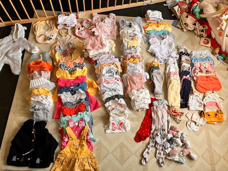 Grote babykledingbundel te koop – €85 voor alles, Kinderen en Baby's, Babykleding | Maat 56, Zo goed als nieuw, Ophalen