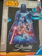 Star wars puzzel silhouet darth vader 1098 stukjes, Ophalen of Verzenden, Zo goed als nieuw
