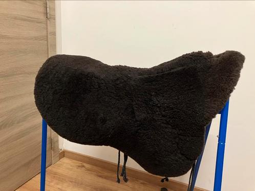 Zadelbontje western bruin schaapsvel, Dieren en Toebehoren, Paarden en Pony's | Hoofdstellen en Tuigage, Gebruikt, Ophalen of Verzenden