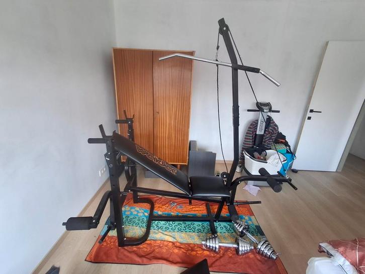 Krachtstation full body, barbell, dumbbell, kettlebell, ..., Sport en Fitness, Fitnessapparatuur, Zo goed als nieuw, Overige typen