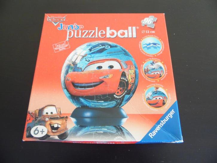 RAVENSBURGER PUZZEL MET BALLEN EN AUTO'S VAN 96 STUKJES, Kinderen en Baby's, Speelgoed | Kinderpuzzels, Zo goed als nieuw, 6 jaar of ouder