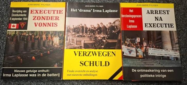 3 boeken over het proces Irma Laplasse (WOII), Livres, Guerre & Militaire, Utilisé, Général, Deuxième Guerre mondiale, Enlèvement ou Envoi