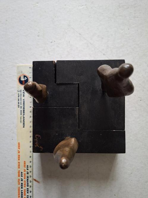 Drie bronzen beeldjes van Charles Eyck uit 1983, Antiek en Kunst, Kunst | Beelden en Houtsnijwerken, Ophalen of Verzenden