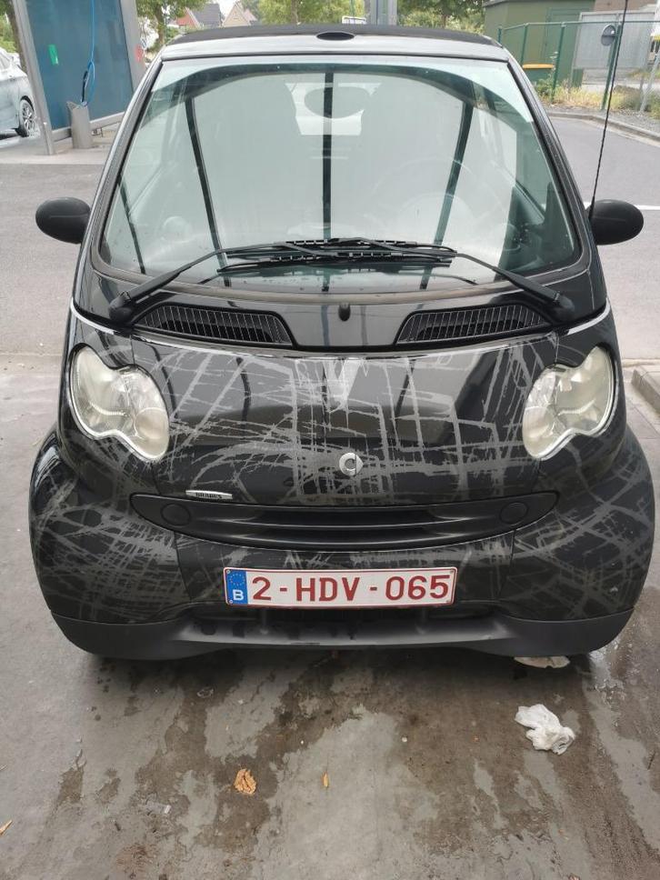 Smart fortwo, Auto's, Smart, Particulier, ForTwo, Airbags, Benzine, Euro 4, Cabriolet, 2 deurs, Automaat, Zwart, Blauw, Stof, Achterwielaandrijving
