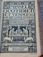 Missel Quotidien and Vesperal 1941, Collections, Enlèvement ou Envoi, Utilisé, Livre, Christianisme | Catholique