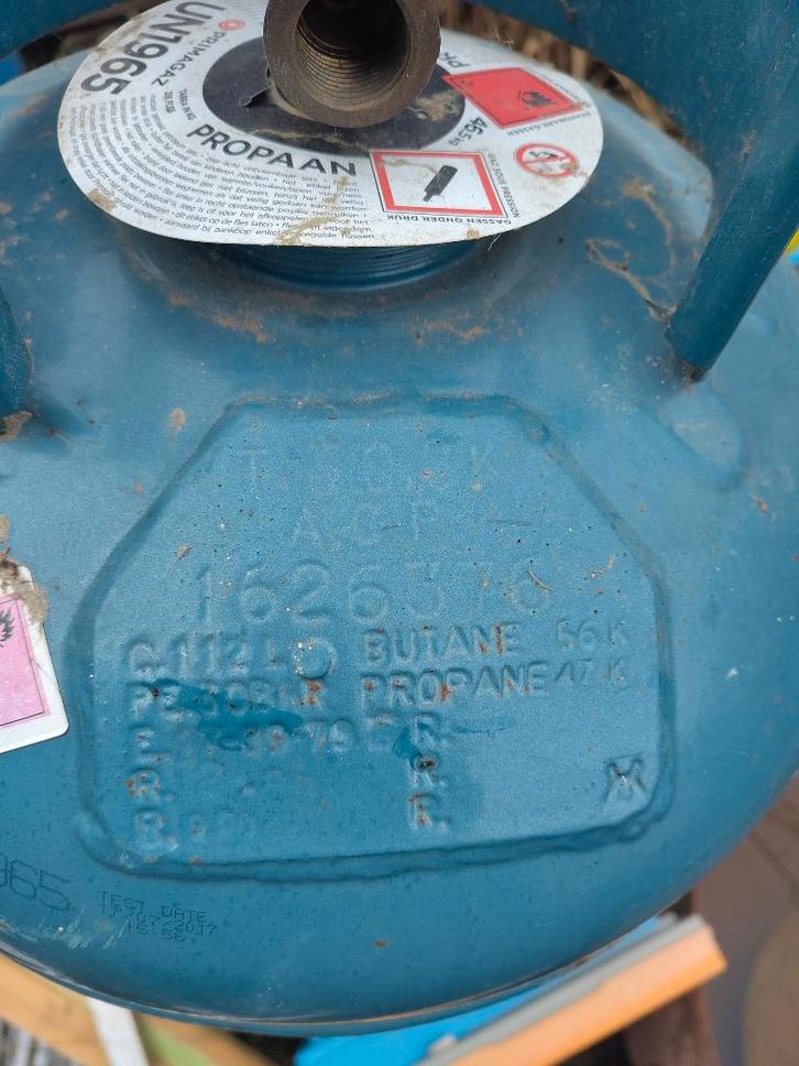 3 Gasflessen propaan, Caravans en Kamperen, Kampeeraccessoires, Gebruikt, Ophalen