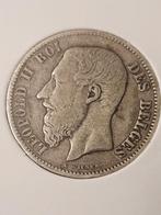 Zilverstuk 50 centiem leopold 2 smalle baard 1898 frans, Timbres & Monnaies, Monnaies | Belgique, Argent, Envoi, Monnaie en vrac