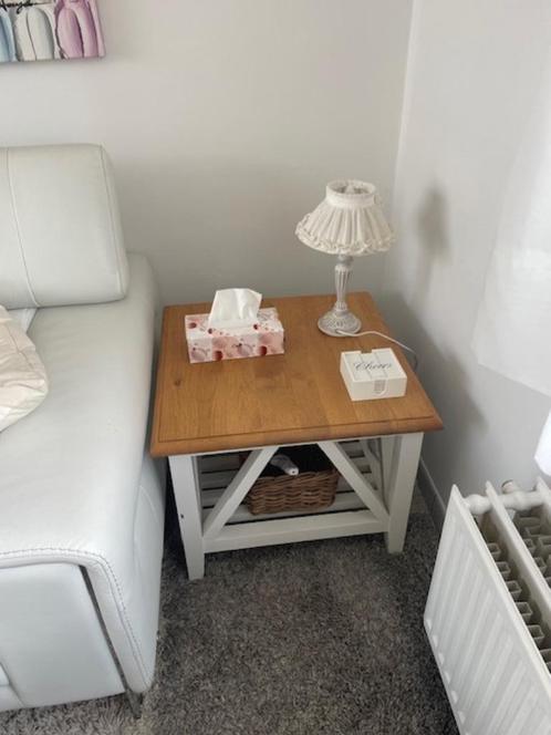 bijzettafeltje Kingsbury, Huis en Inrichting, Tafels | Bijzettafels, Gebruikt, Vierkant, 60 cm of meer, 55 tot 75 cm, Overige materialen